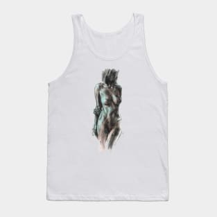 Illustration of a naked girl. Tank Top